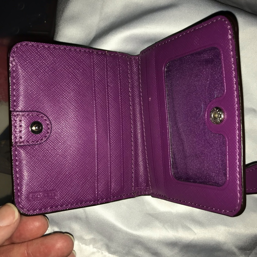 Coach Fuchsia Patchwork Purse & Wallet - Picture 11 of 12